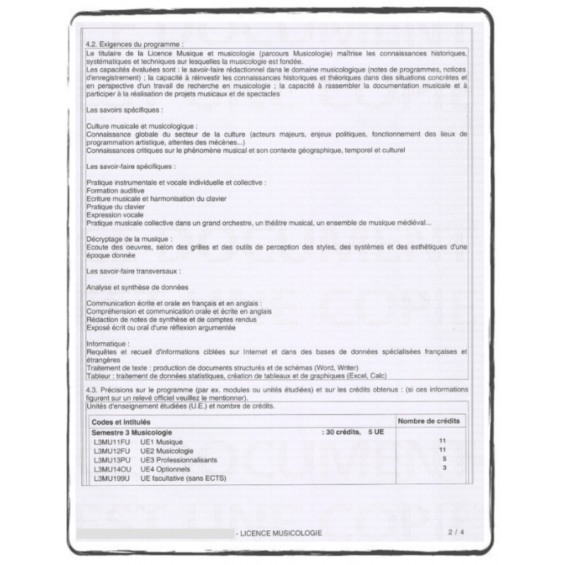 Traduction supplément au diplôme - traduction assermentée - E-shop ACS