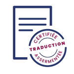 Logo Traduction certifiée, légalisation et apostille